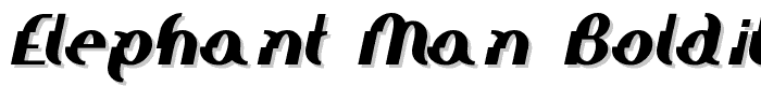 Elephant man BoldItalic font